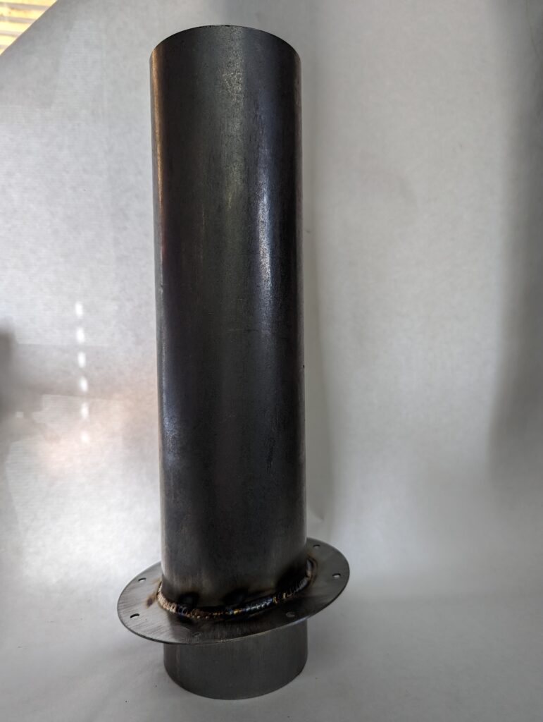 Stack Metal Pipe On A Flat Surface For Display